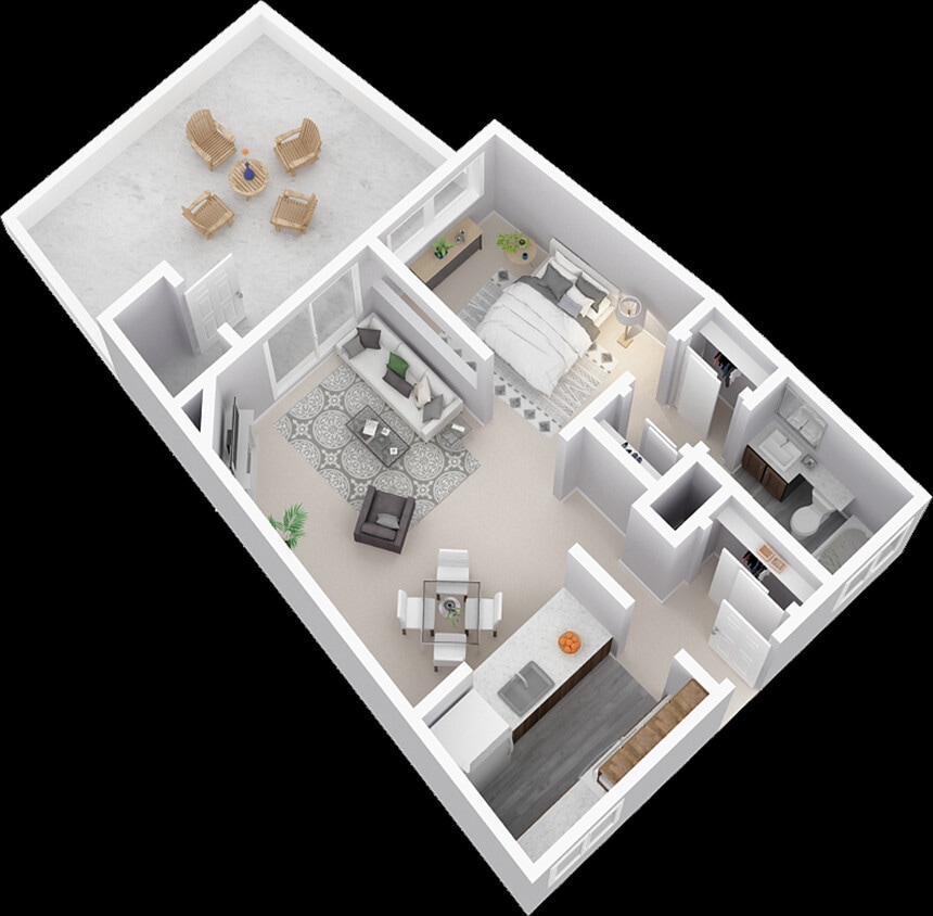 Large Studio 600 Sq. Ft. - Large Studio