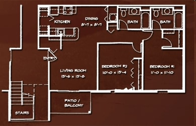 2BR/2BA - 2 BR/ 2 BA