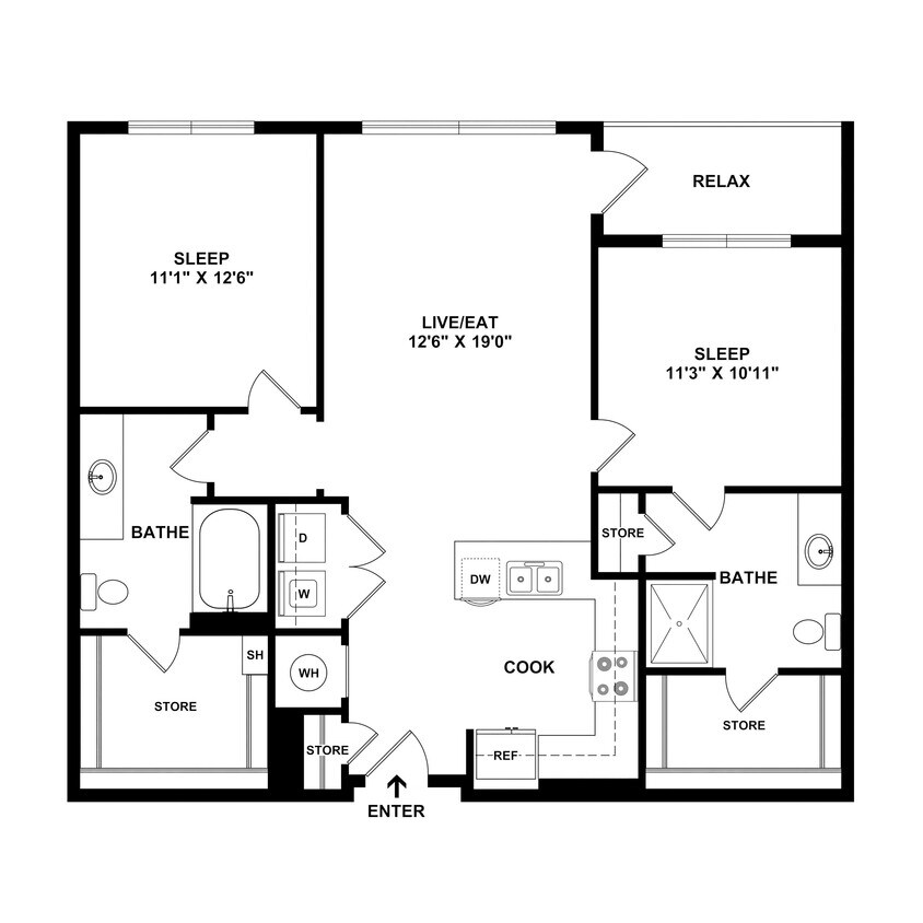 Floor Plan - TwoA