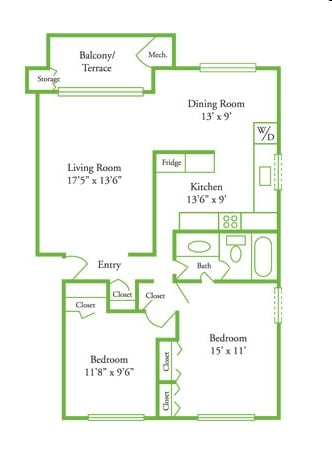 B - 2 Bedroom