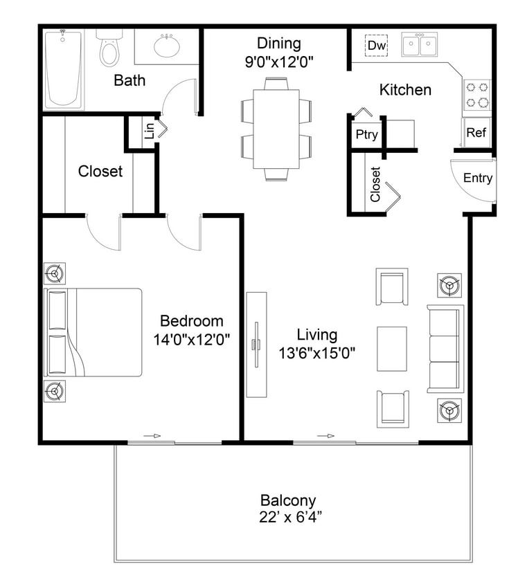 Floor Plan - Huron