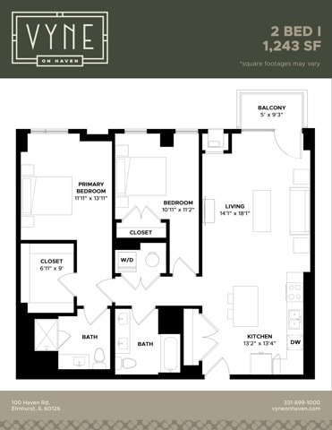 Final - Vyne On Haven - Floor Plans - 2 BED I - TYPE B - 2 BED - I