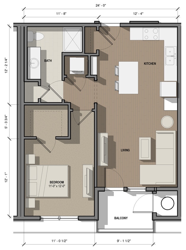 Floor Plan - 1B