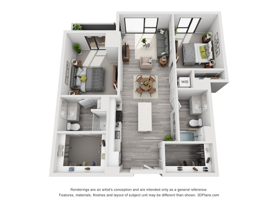 The Glenn - C5 - 2 Beds - 2 Baths - 1092 Sq. ft. - C5