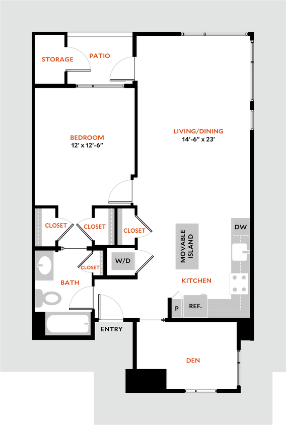 Floor Plan - Plan 1P