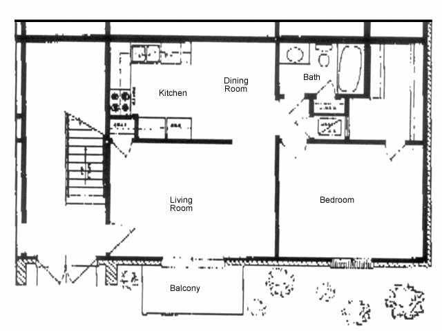 1BR/1BA - 1 Bedroom 1 Bath