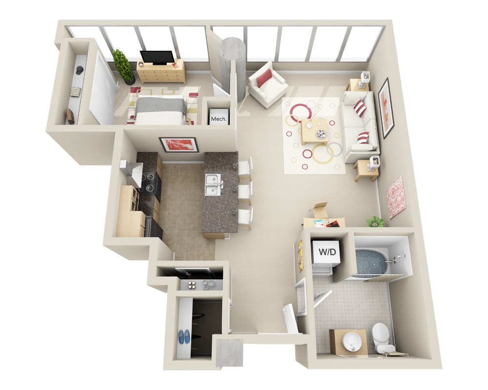 Floor Plan - Midrise A1I