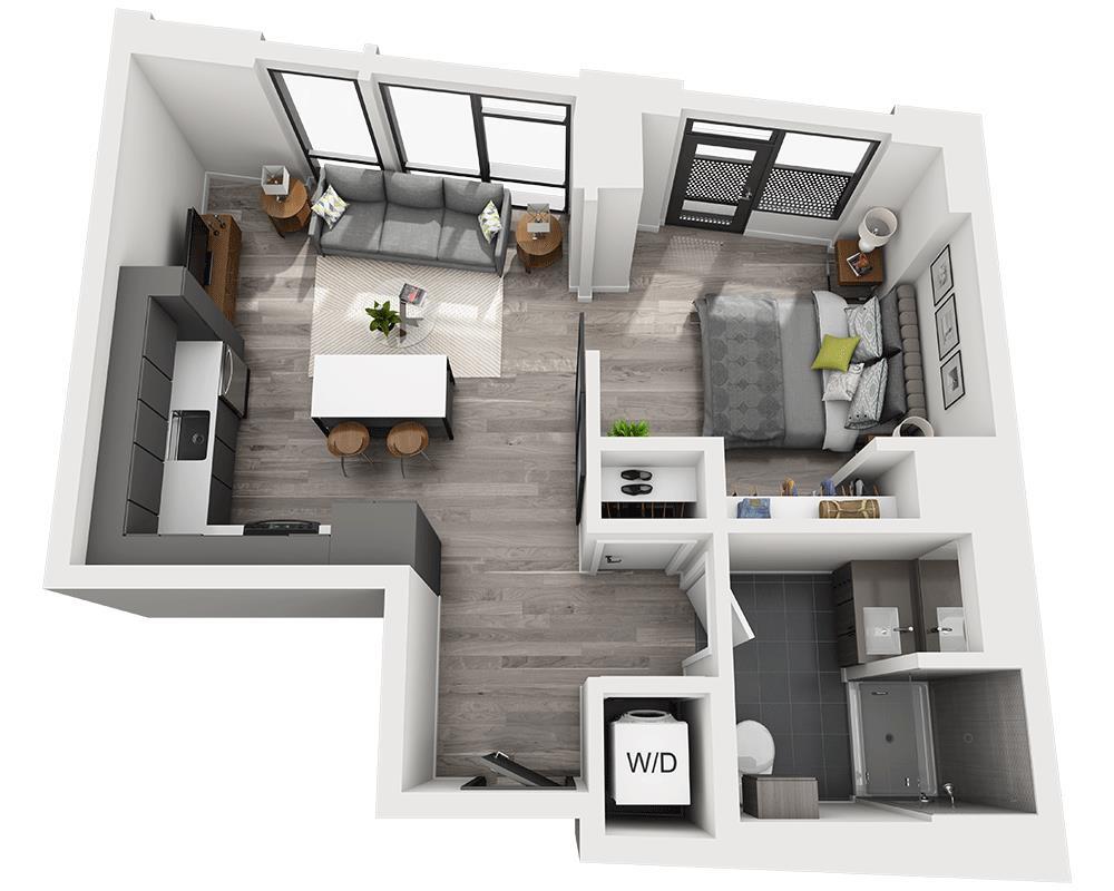 Floor Plan - One Bedroom A1G
