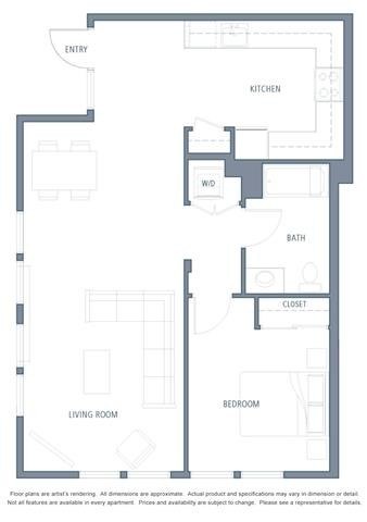 Floor Plan - 657 1B1B
