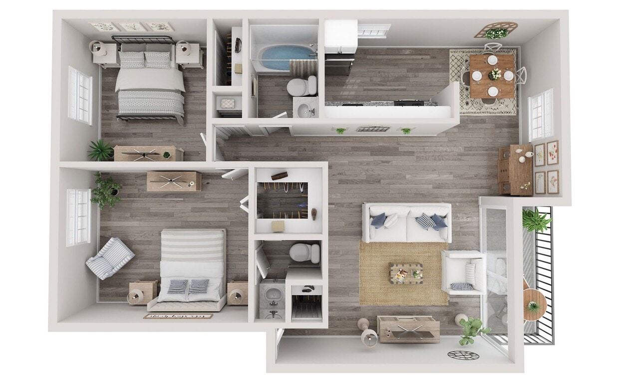 Large Bedrooms in Decatur GA - Oak