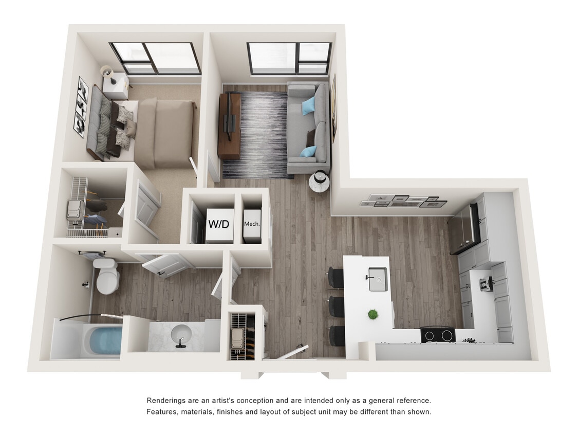 Hydrus - 1 Bed, 1 Bath, 641 sq. ft. - Hydrus