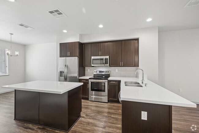 2BR, 2.5BA 1,317SF - Kitchen - Campus Oaks Apartments