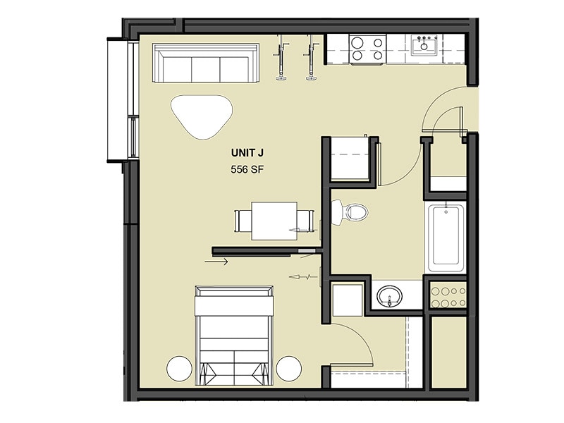 Floor Plan - Unit J