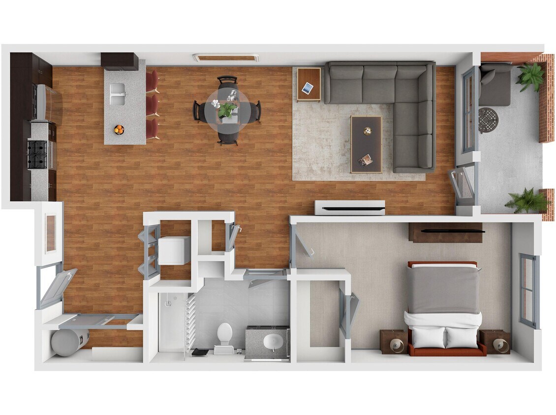 Floor Plan - 1x1f