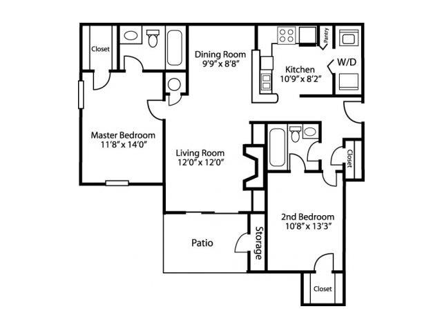 Floor Plan - B2 - Classic Interior
