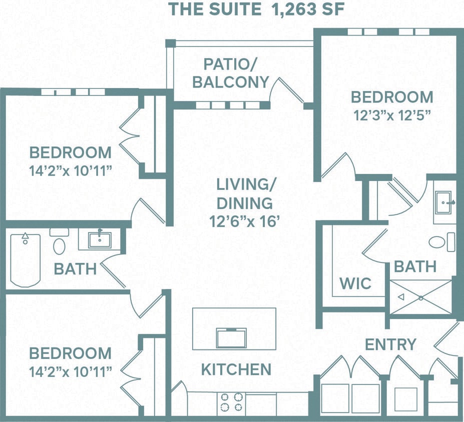 Floor Plan - Suite (Classic C1)