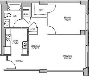Floor Plan - 91 Sidney - 1D Renovation 2