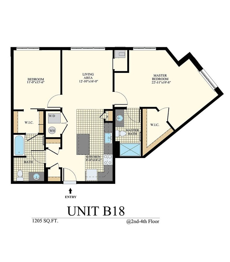 2 bed 2 bath UB-11 - UB-18