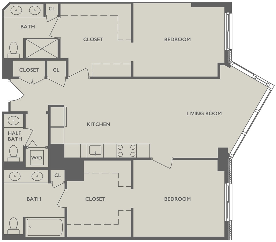 Floor Plan - Two Bedroom G