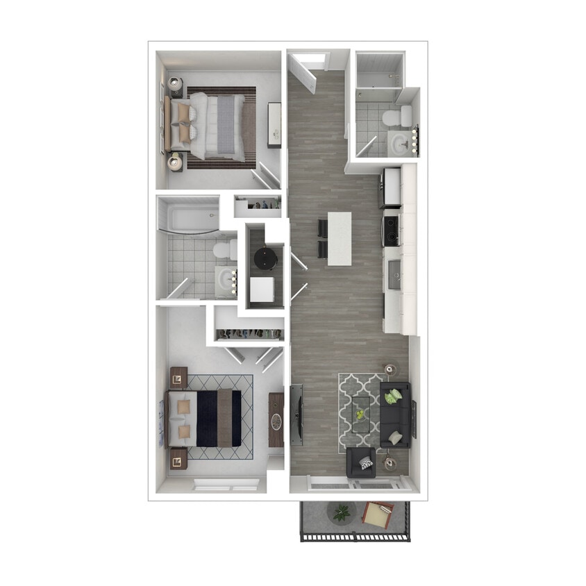 Bay Island - 2 Bedroom - 3D Furnished - Bay Island