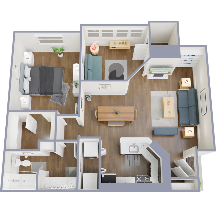 Floor Plan - 1x1