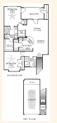 B2G - 2 BED / 2 BATH  w/ Garage