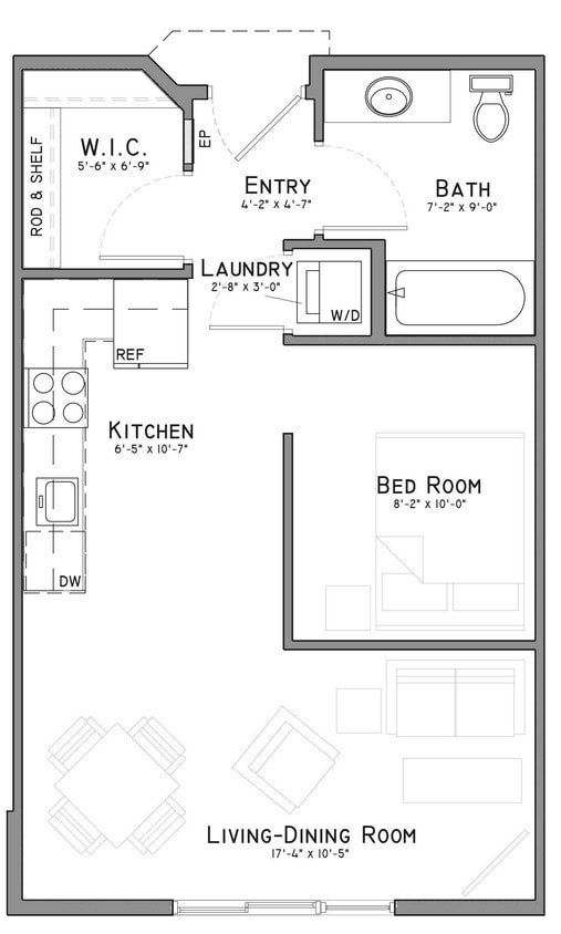 Floor Plan - Plum (A1-55)