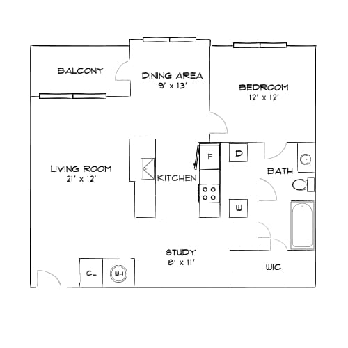 Floor Plan - Design 1D