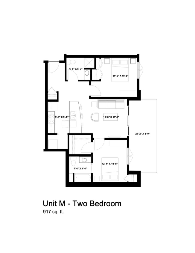Floor Plan - Unit M