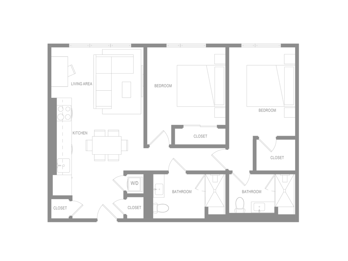 Floor Plan - Alta 2 Bedroom N