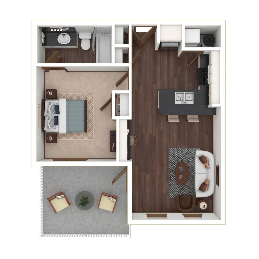 Floor Plan - 1B-R