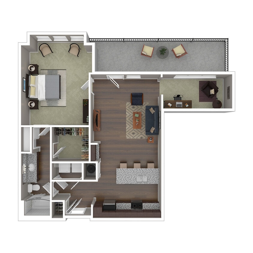 A6D 3D Floor Plan - A6D