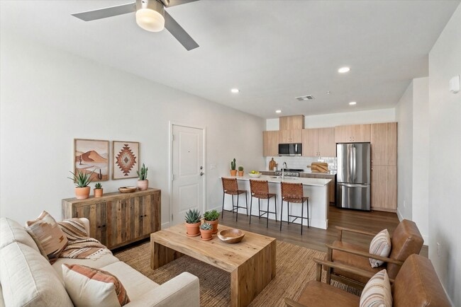 Staged Living Area - Alma Apartments