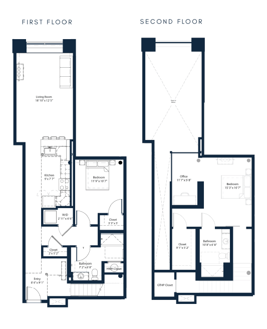 B1W_1439 - Two Bedroom Loft Standard