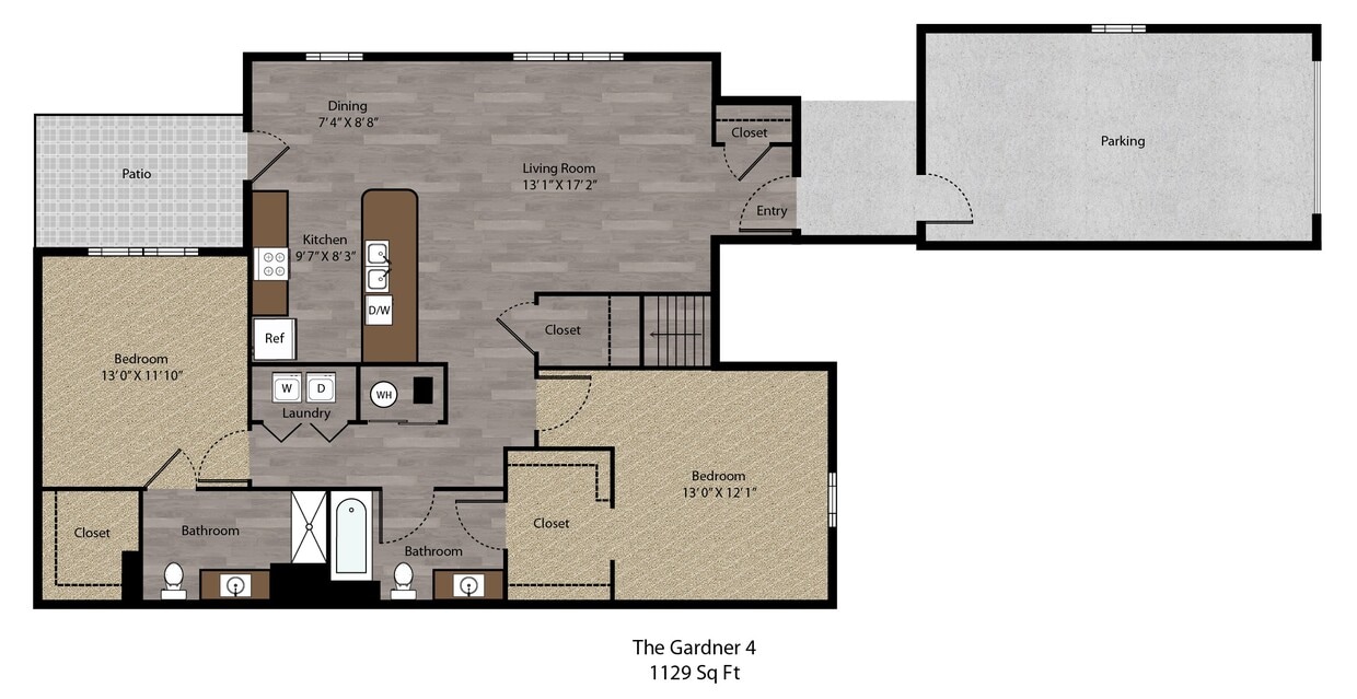 Floor Plan - The Gardner 4