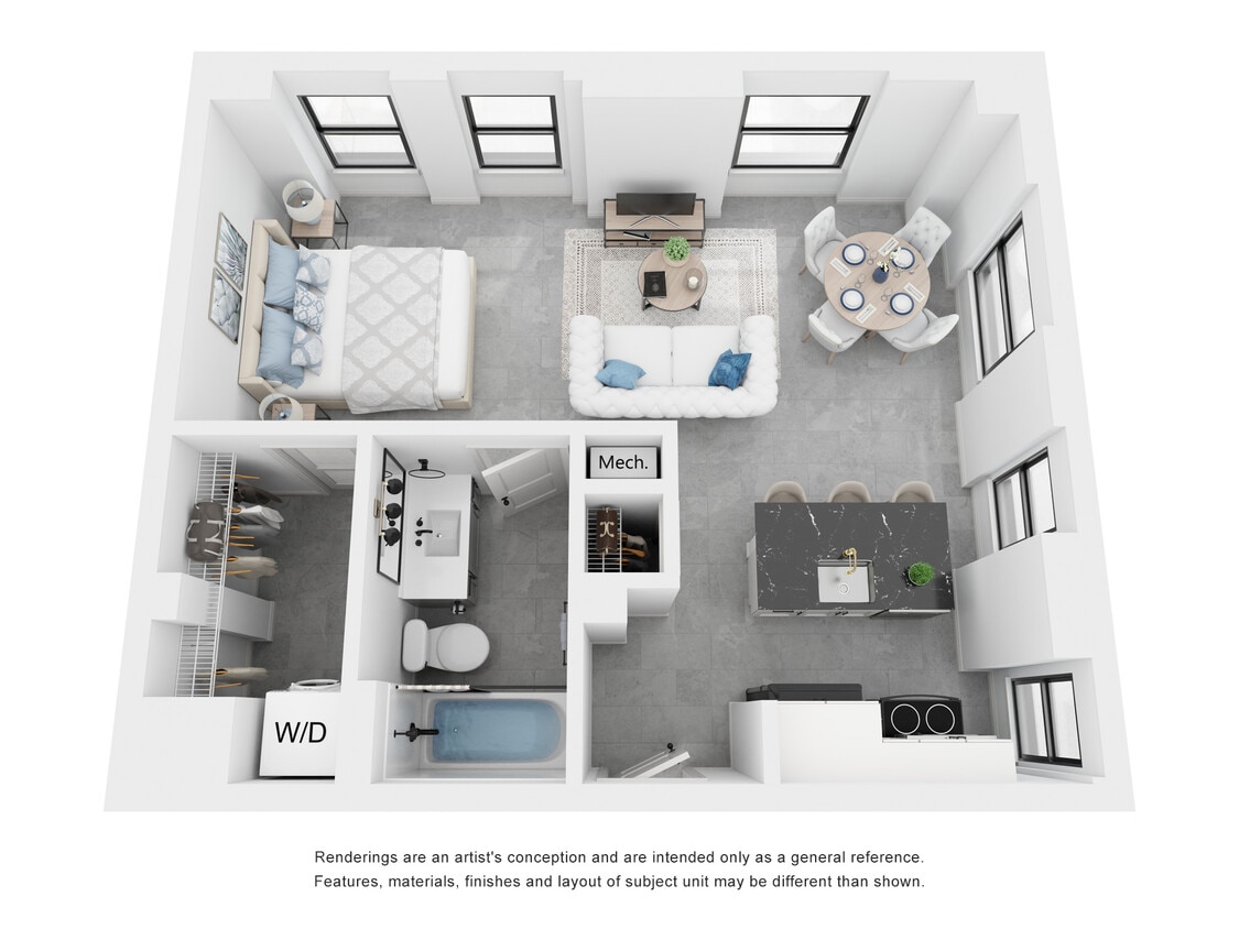 Armstrong - Studio, 1 Bath, 606 sq. ft. - Armstrong