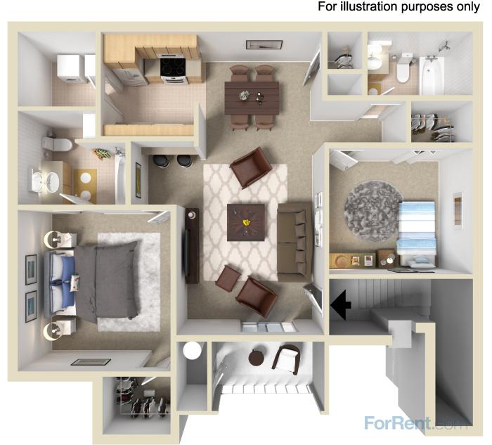 Floor Plan - Two Bedroom