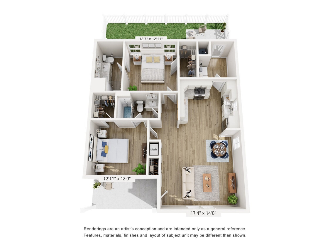 Floor Plan - Cottage B1