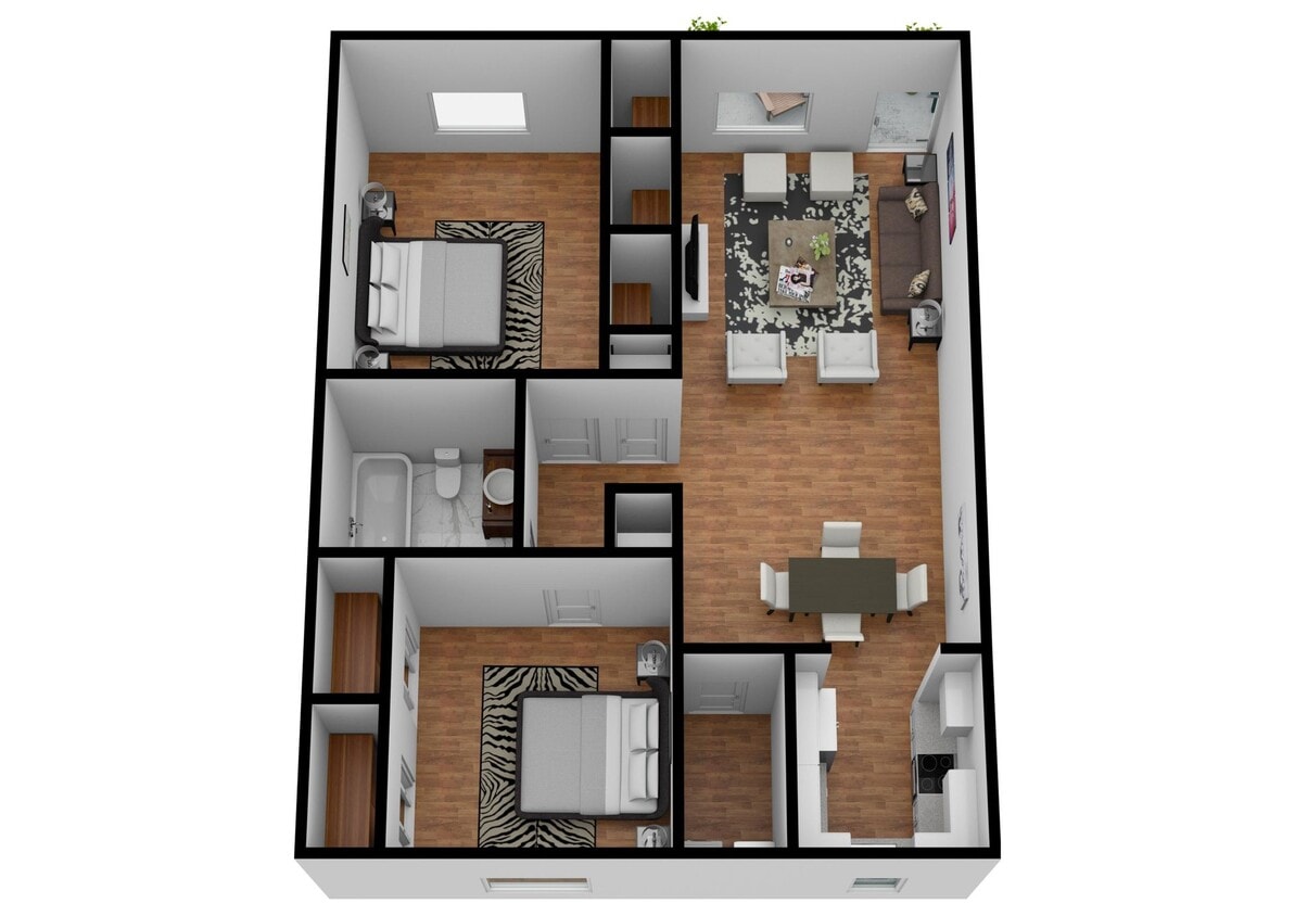 Floor Plan - RENOVATED MODERN 2 BEDROOM 1 BATH - Call our le...