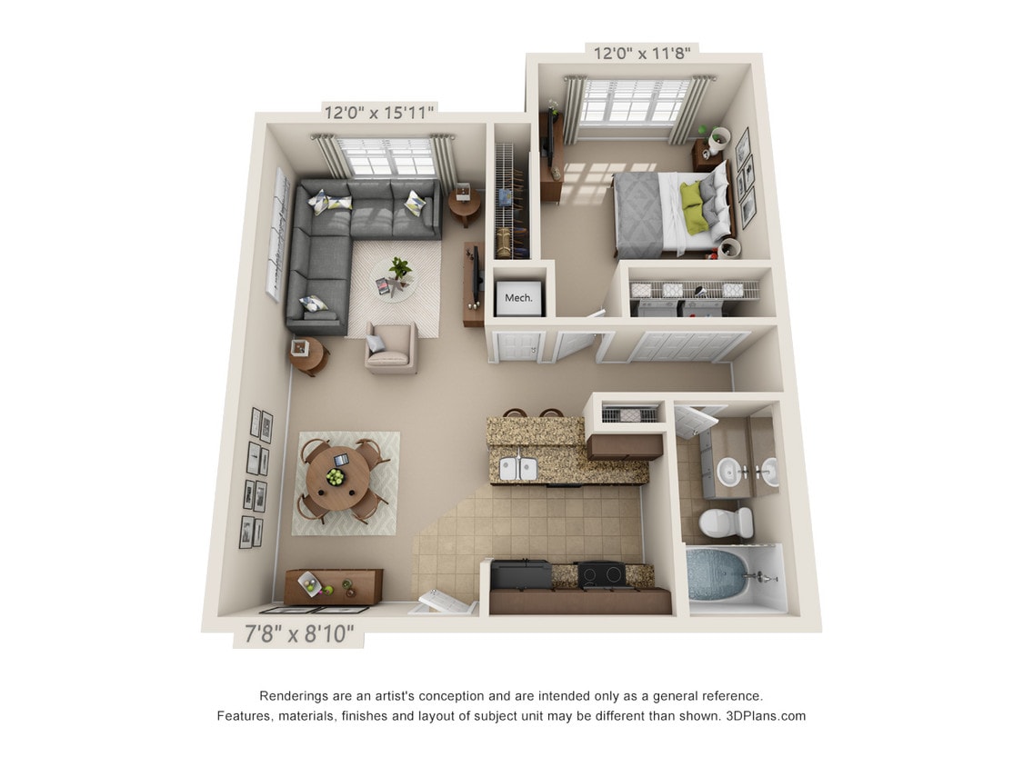 Floor Plan - A1 - The Cobalt