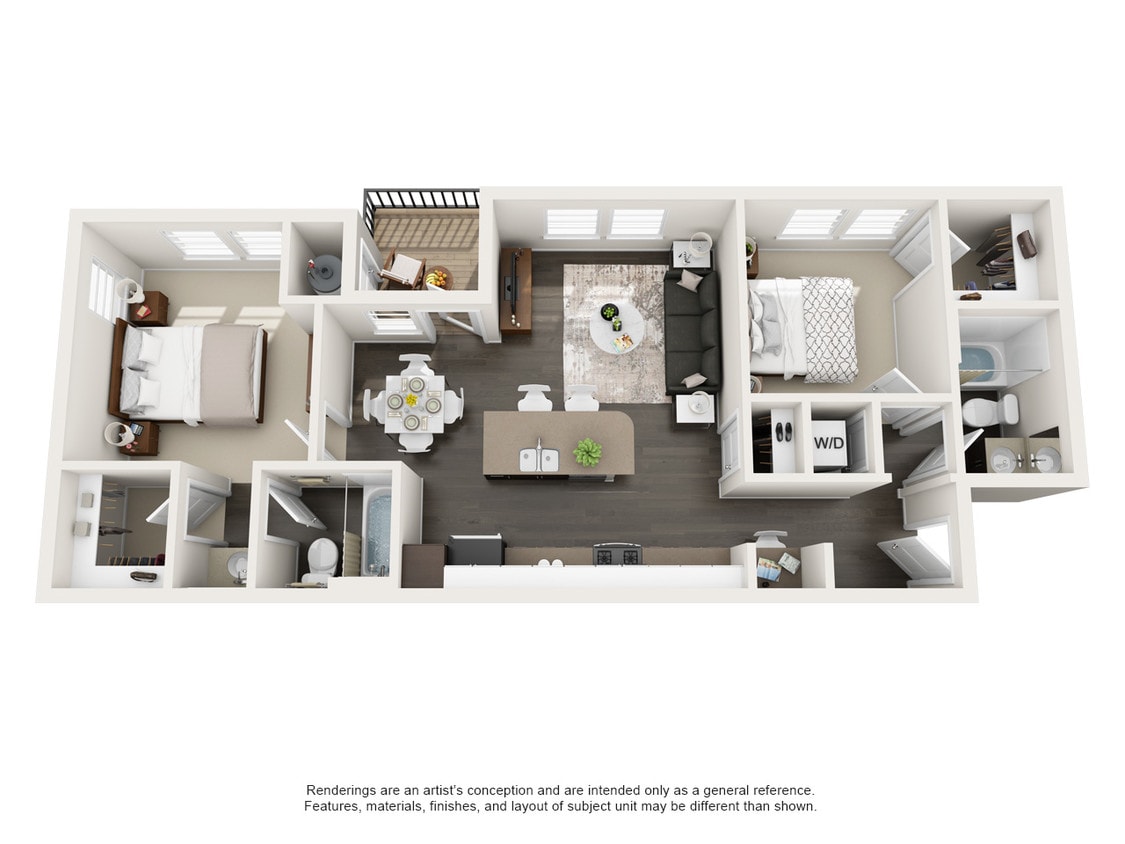 Floor Plan - Two bedroom floor plan A