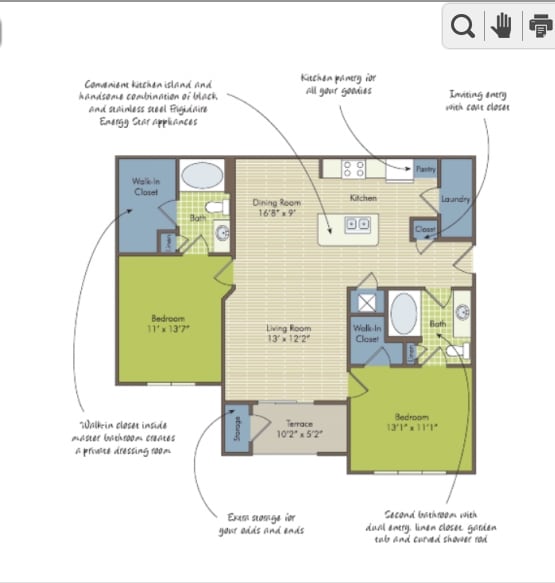 The Tupelo - B1 Tupelo Garden - 2 Bedroom, 2 Bathroom