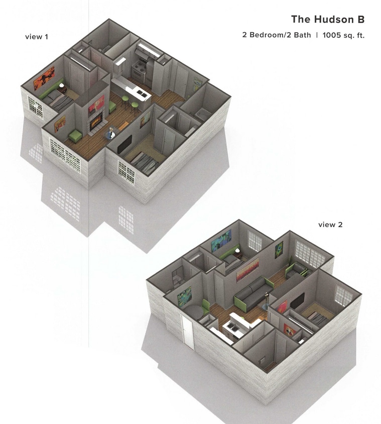 Floor Plan - The Hudson B