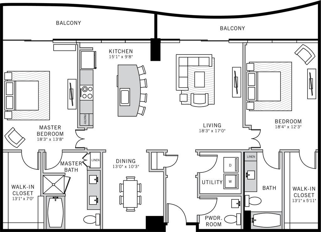 Floor Plan - Penthouse Suite 8