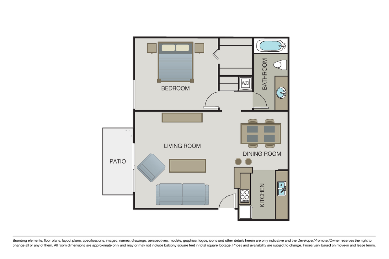 1 Bed 1 Bath (B1) - 1 Bed 1 Bath (B1)