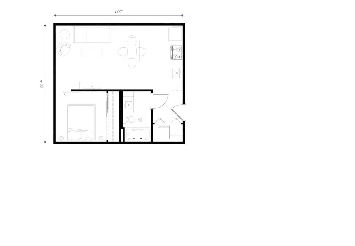 1 Bedroom B - A06