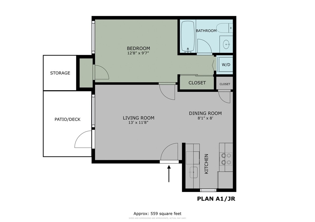 Junior 1 Bed/1Bath - JR/A1