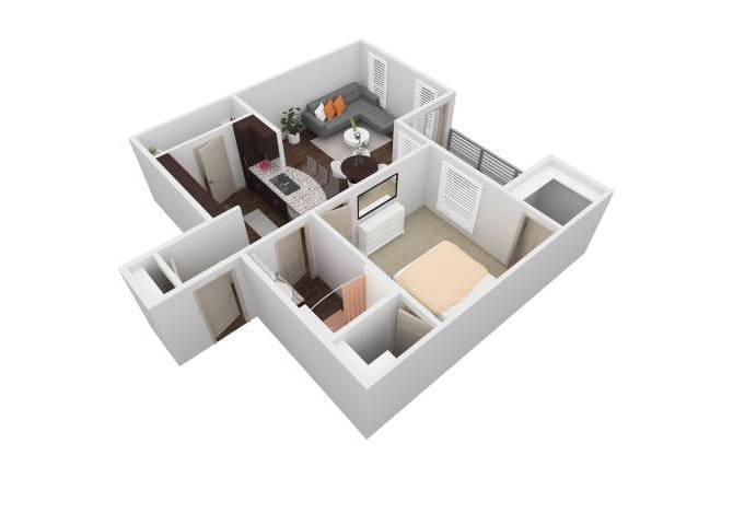 Floor Plan - VBH - 1X1A