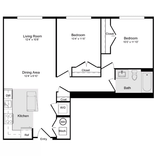 Floor Plan - C-13 (2x1)