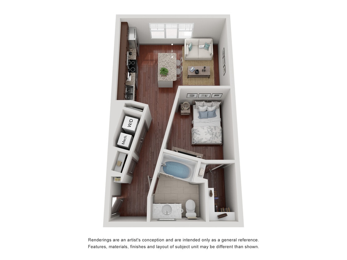 Willow - A590 - A590 Studio Floor Plan